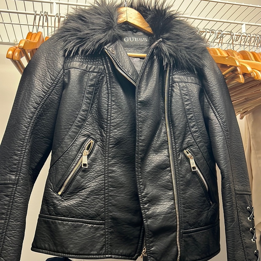 Guess leather jacket